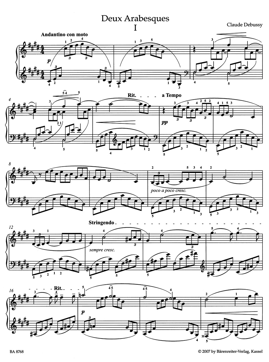 Deux Arabesques for Piano - Image 2