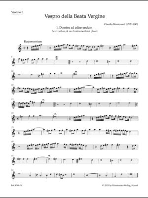 Vespro della Beata Vergine "Marienvesper"