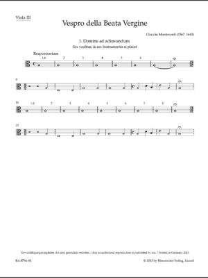 Vespro della Beata Vergine "Marienvesper"