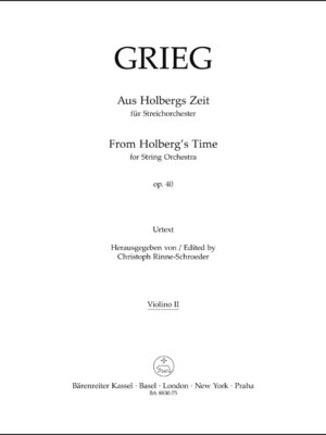 From Holbergs Time for String Orchestra op. 40