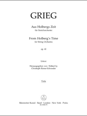 From Holbergs Time for String Orchestra op. 40