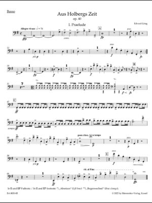 From Holbergs Time for String Orchestra op. 40