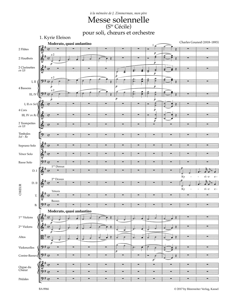 Messe solennelle (Ste Cécile) for Soloists, Choir and Orchestra - Image 2