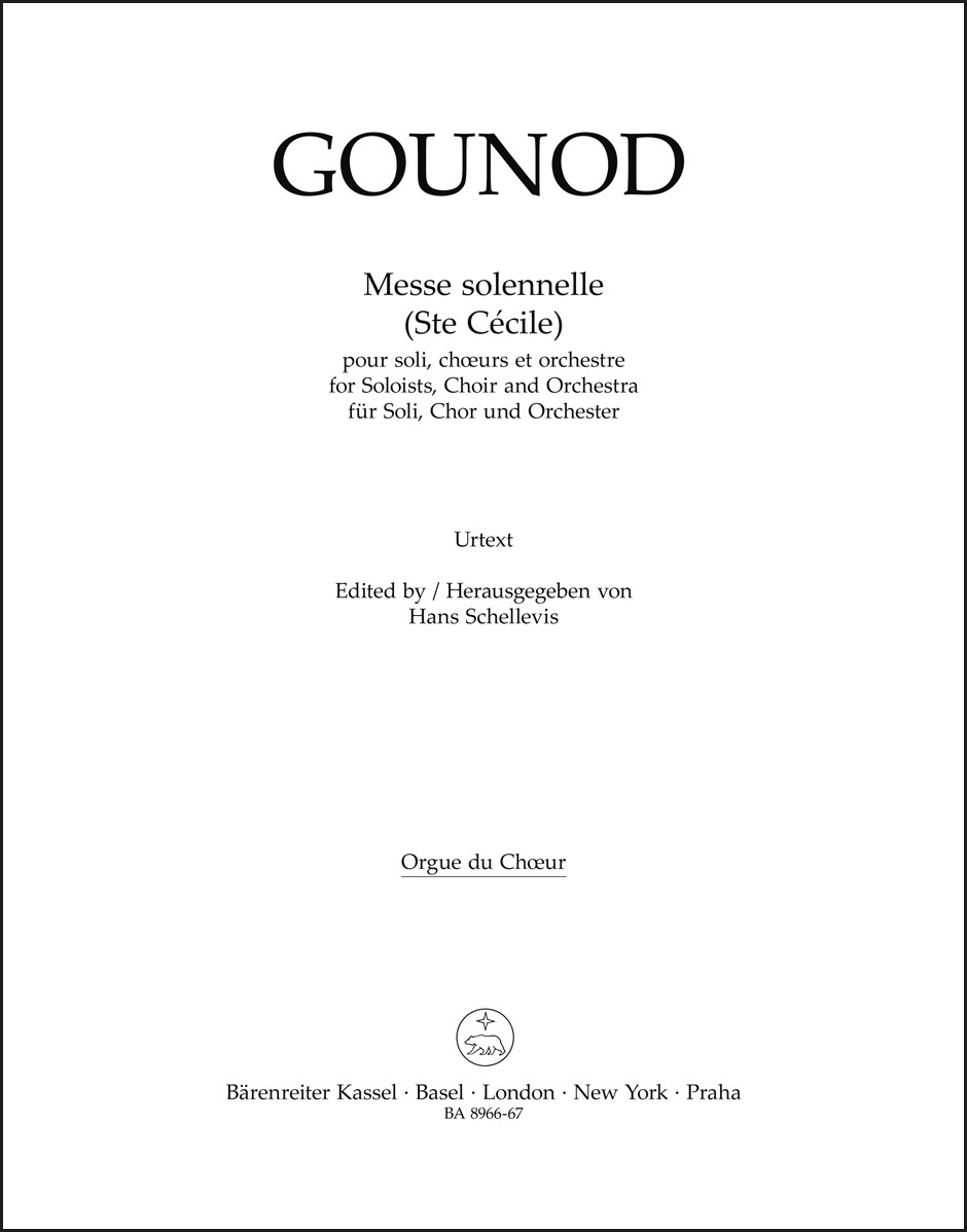Messe solennelle (Ste Cécile) for Soloists, Choir and Orchestra