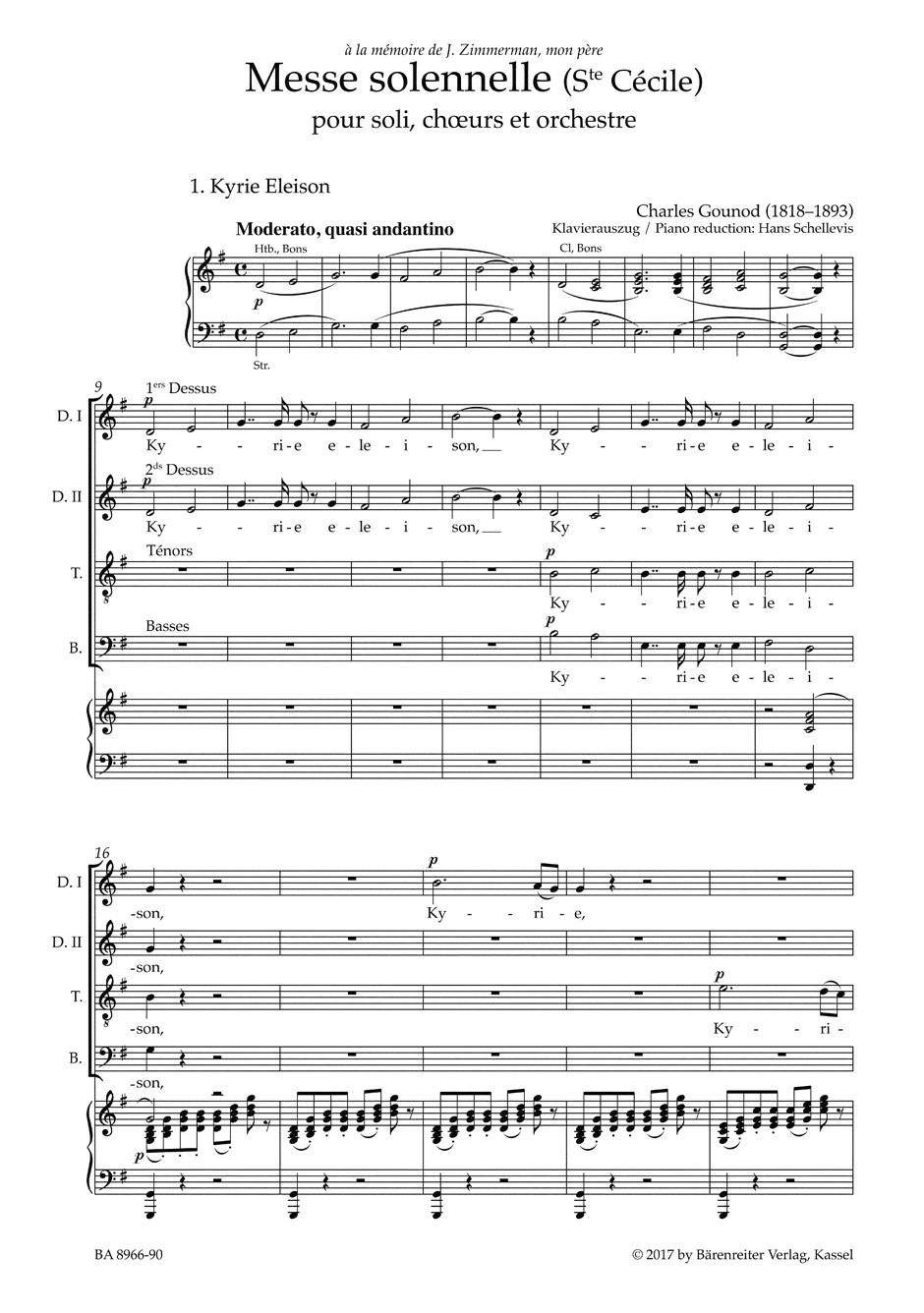 Messe solennelle (Ste Cécile) for Soloists, Choir and Orchestra - Image 2