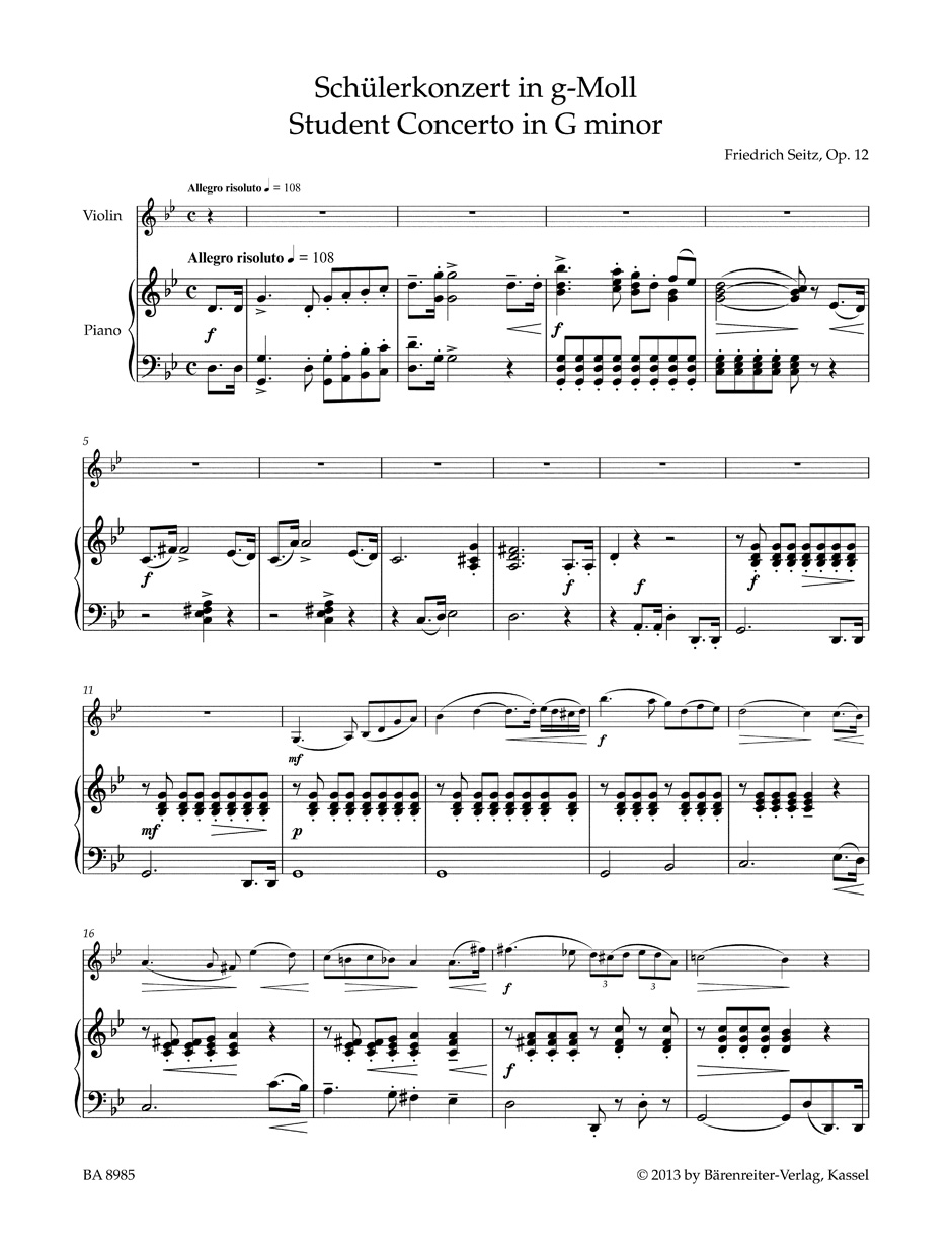 Concerto in G minor op. 12 - Image 2
