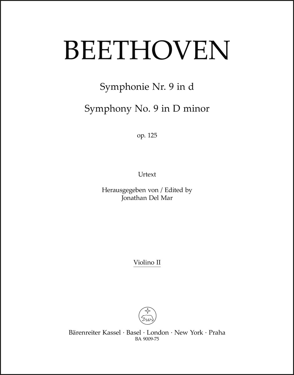 Symphony no. 9 in D minor op. 125