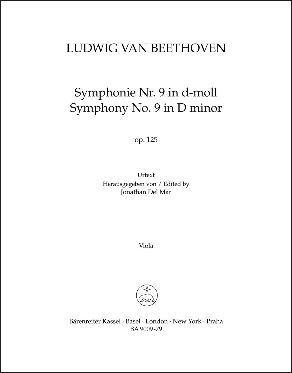 Symphony no. 9 in D minor op. 125