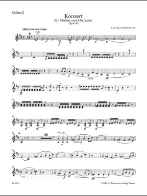 Concerto for Violin and Orchestra in D major op. 61