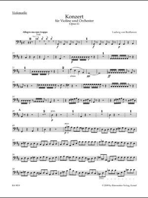 Concerto for Violin and Orchestra in D major op. 61