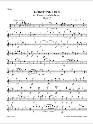 Concerto for Pianoforte and Orchestra no. 2 in B-flat major op. 19
