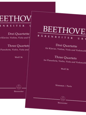 Three Quartets for Pianoforte, Violin, Viola and Violoncello WoO 36