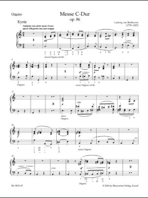 Mass in C major op. 86