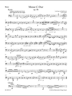 Mass in C major op. 86