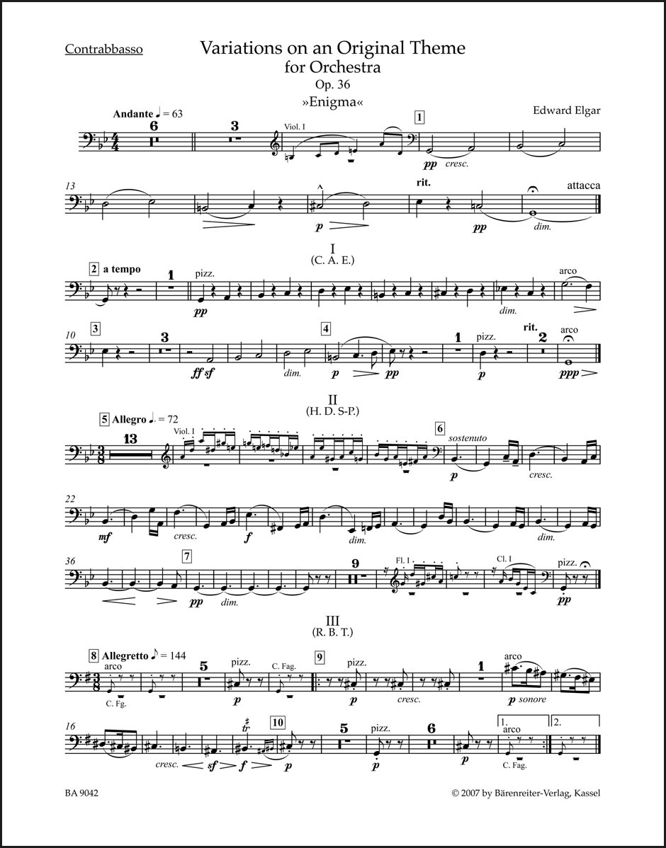 Variations on an Original Theme for Orchestra op. 36 "Enigma"