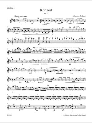 Concerto for Violin and Orchestra in D major op. 77