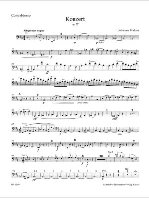 Concerto for Violin and Orchestra in D major op. 77