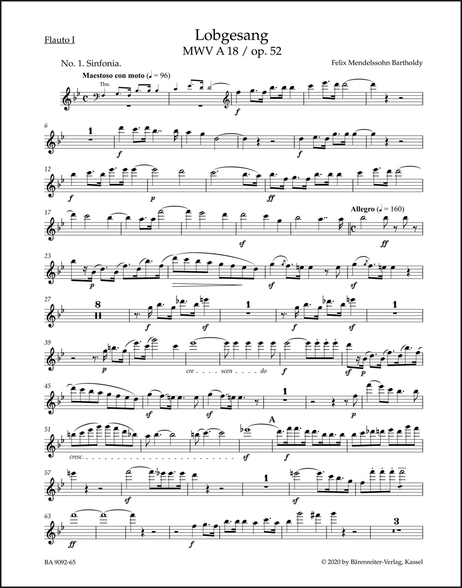 Lobgesang / Hymn of Praise op. 52 MWV A 18