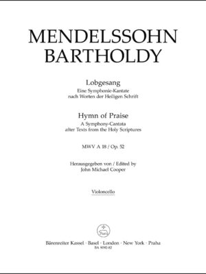 Lobgesang / Hymn of Praise op. 52 MWV A 18