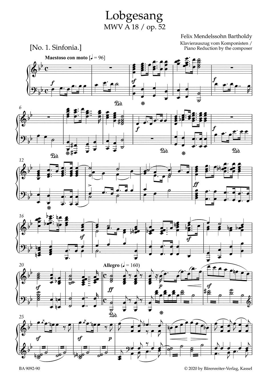 Lobgesang / Hymn of Praise op. 52 MWV A 18 - Image 2