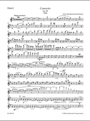 Concerto for Violin and Orchestra in E minor op. 64