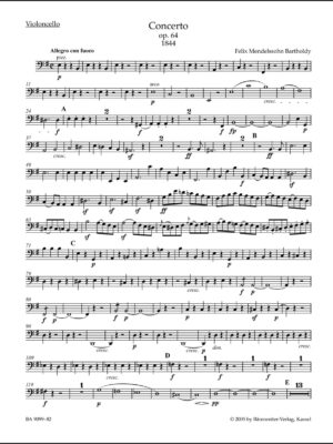 Concerto for Violin and Orchestra in E minor op. 64