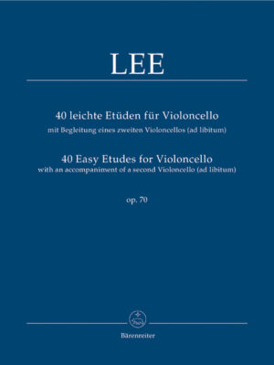 40 Easy Etudes for Violoncello with an Accompaniment of a 2nd Violoncello (ad lib.) op. 70