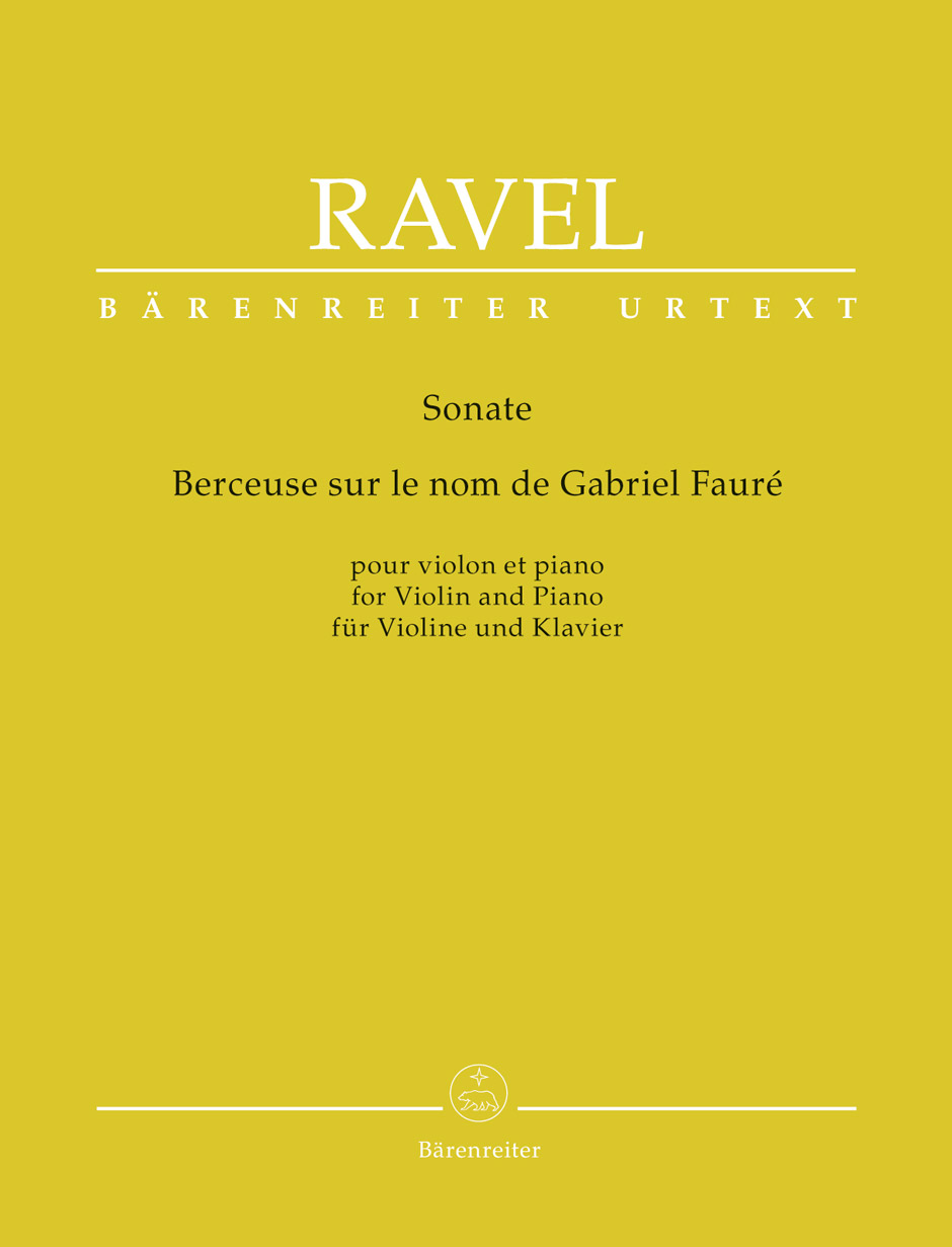 Sonata / Berceuse sur le nom de Gabriel Fauré for Violin and Piano