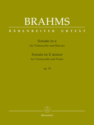 Sonata for Violoncello and Piano in E minor op. 38