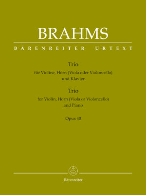 Trio for Violin, Horn (Viola or Violoncello) and Piano op. 40