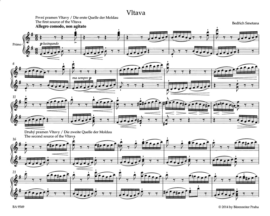 Vltava for Piano Duet - Image 2