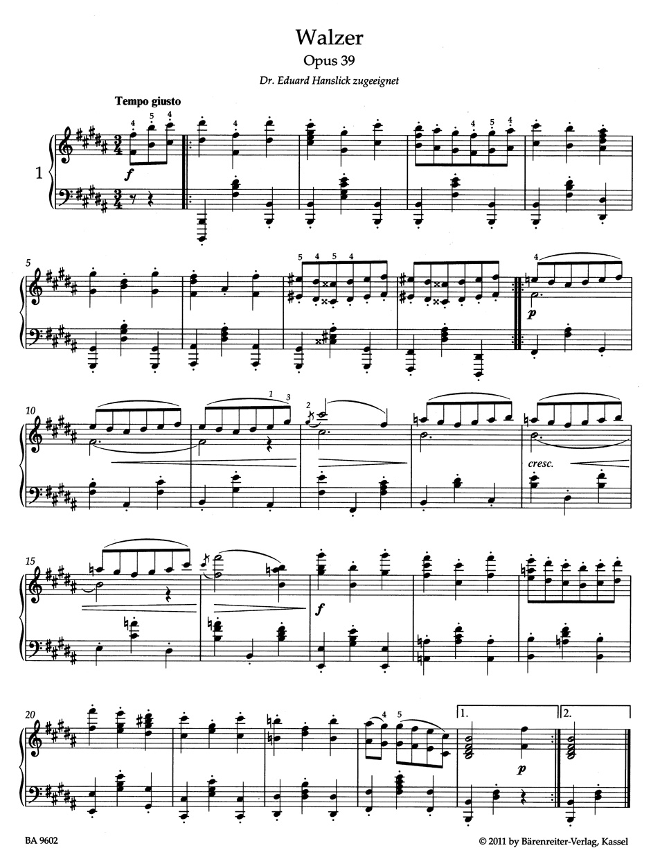 Waltzes op. 39 - Image 2