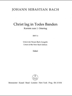 Christ lay by death enshrouded BWV 4
