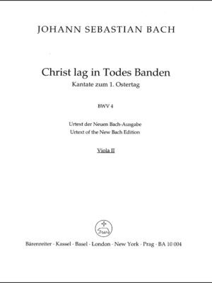 Christ lay by death enshrouded BWV 4