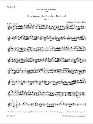 Nun komm, der Heiden Heiland BWV 61