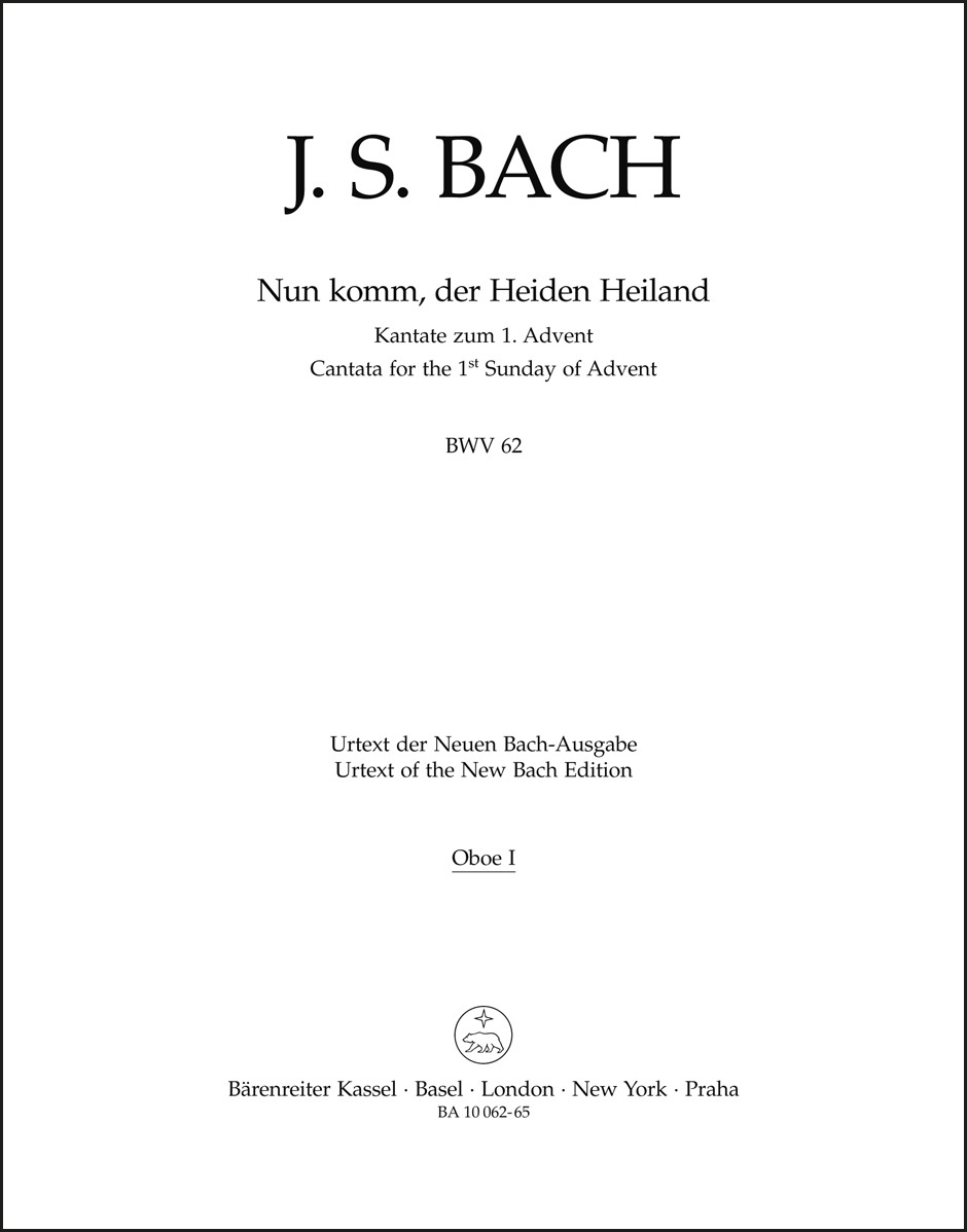 Nun komm, der Heiden Heiland BWV 62