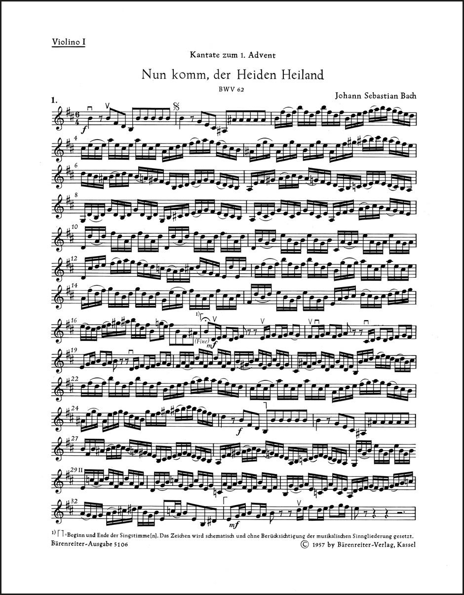Nun komm, der Heiden Heiland BWV 62