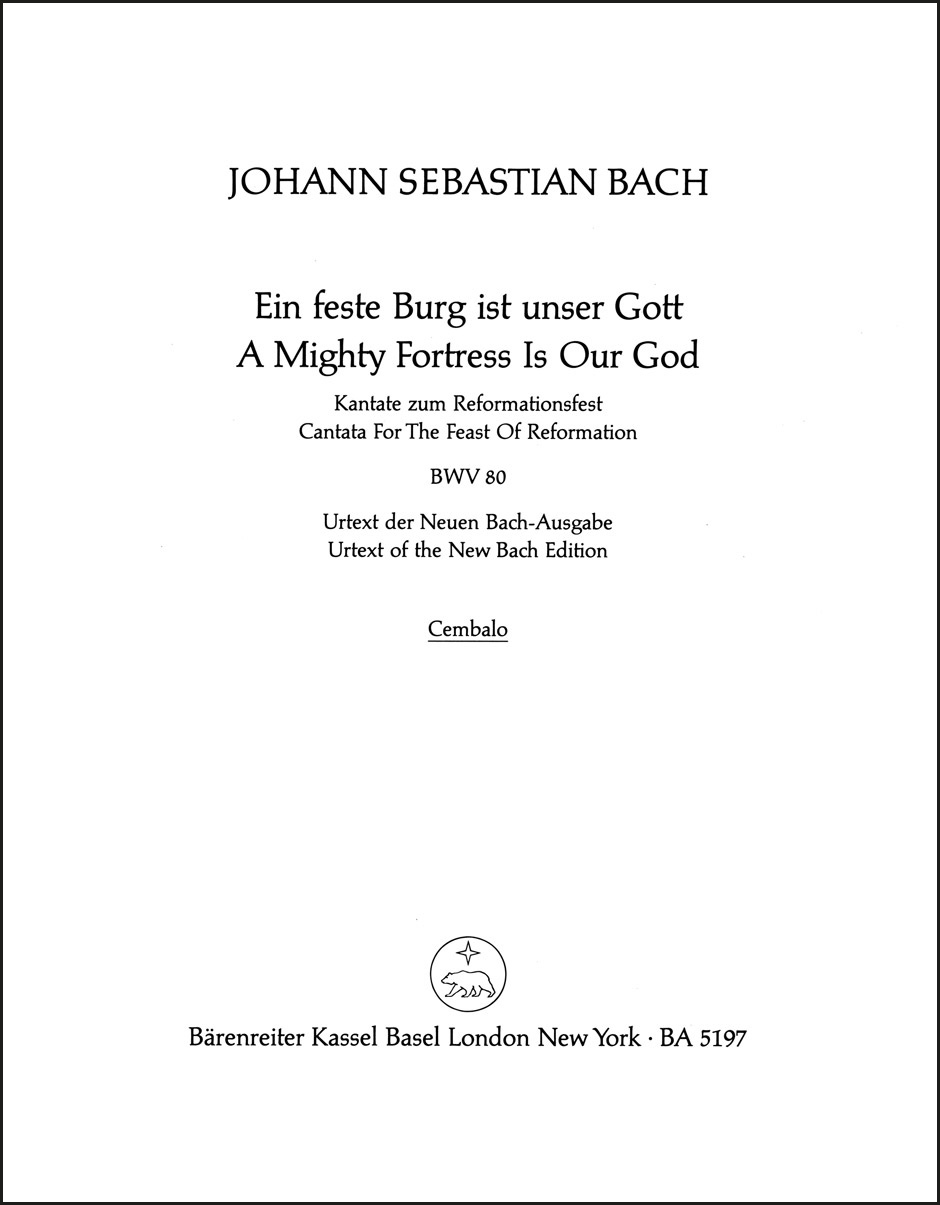 A Mighty Fortress is Our God BWV 80