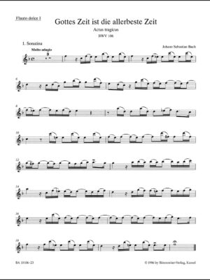 Mighty God, His time is ever best BWV 106 "Actus tragicus"