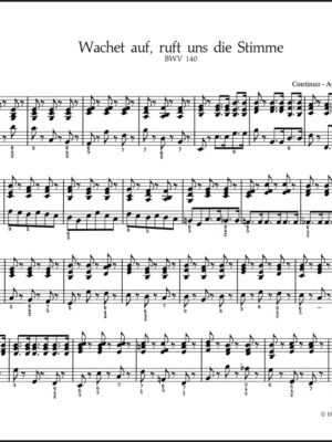 Wake ye maids! hark, strikes the hour BWV 140