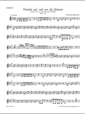 Wake ye maids! hark, strikes the hour BWV 140