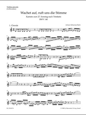 Wake ye maids! hark, strikes the hour BWV 140