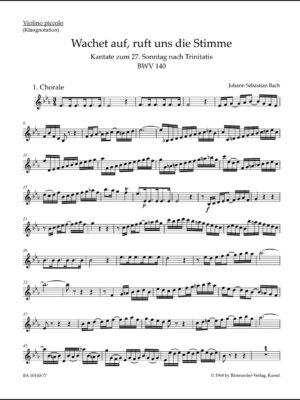 Wake ye maids! hark, strikes the hour BWV 140