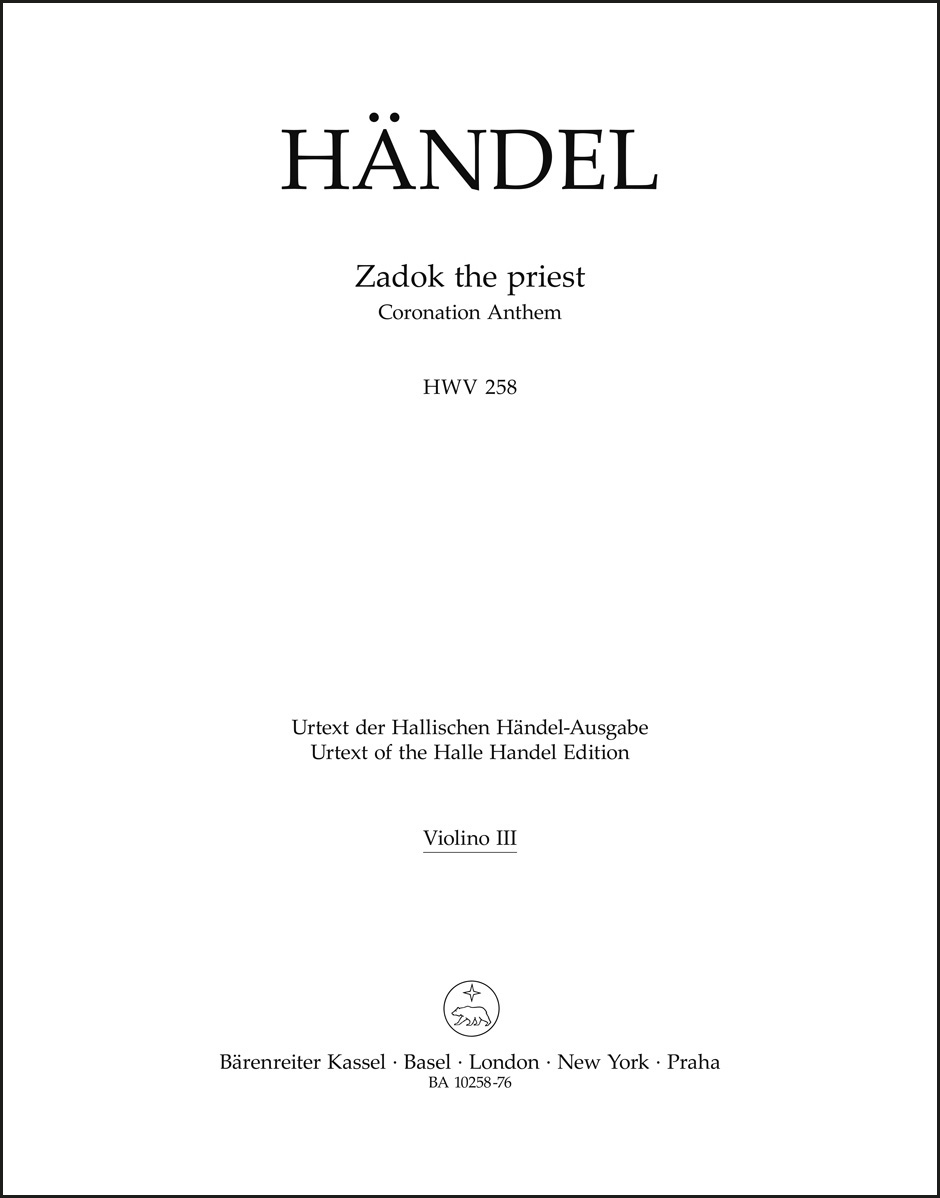 Zadok the priest HWV 258