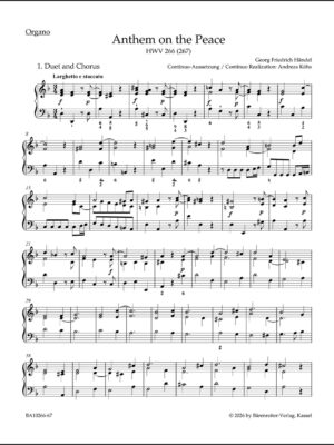 Anthem on the Peace HWV 266 (267)