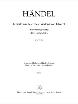 Jubilate for the Celebration of the Peace of Utrecht HWV 279 "Utrecht Jubilate"
