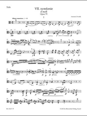 Symphony no. 7 in D minor op. 70