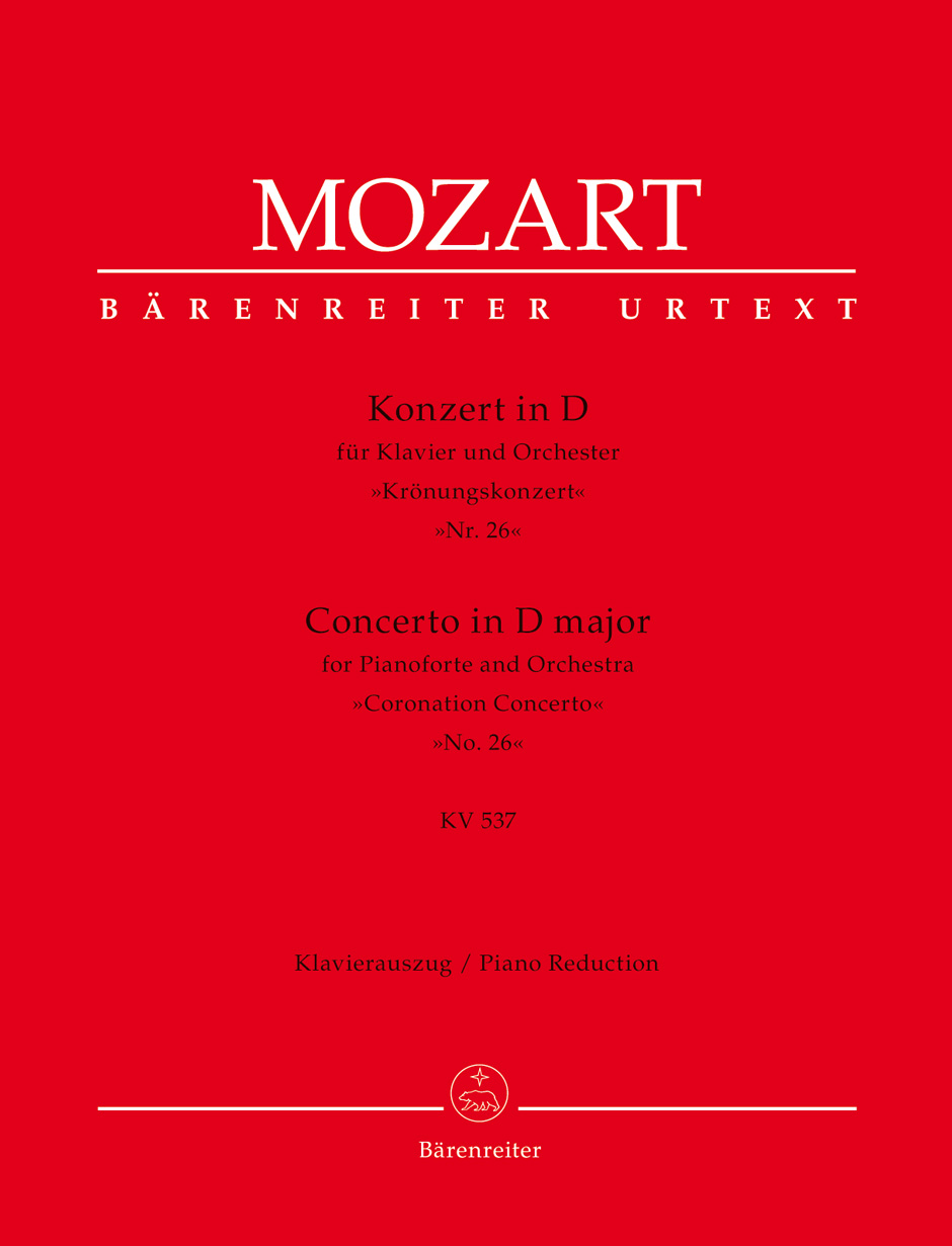 Concerto for Pianoforte and Orchestra no. 26 in D major K. 537 "Coronation Concerto"