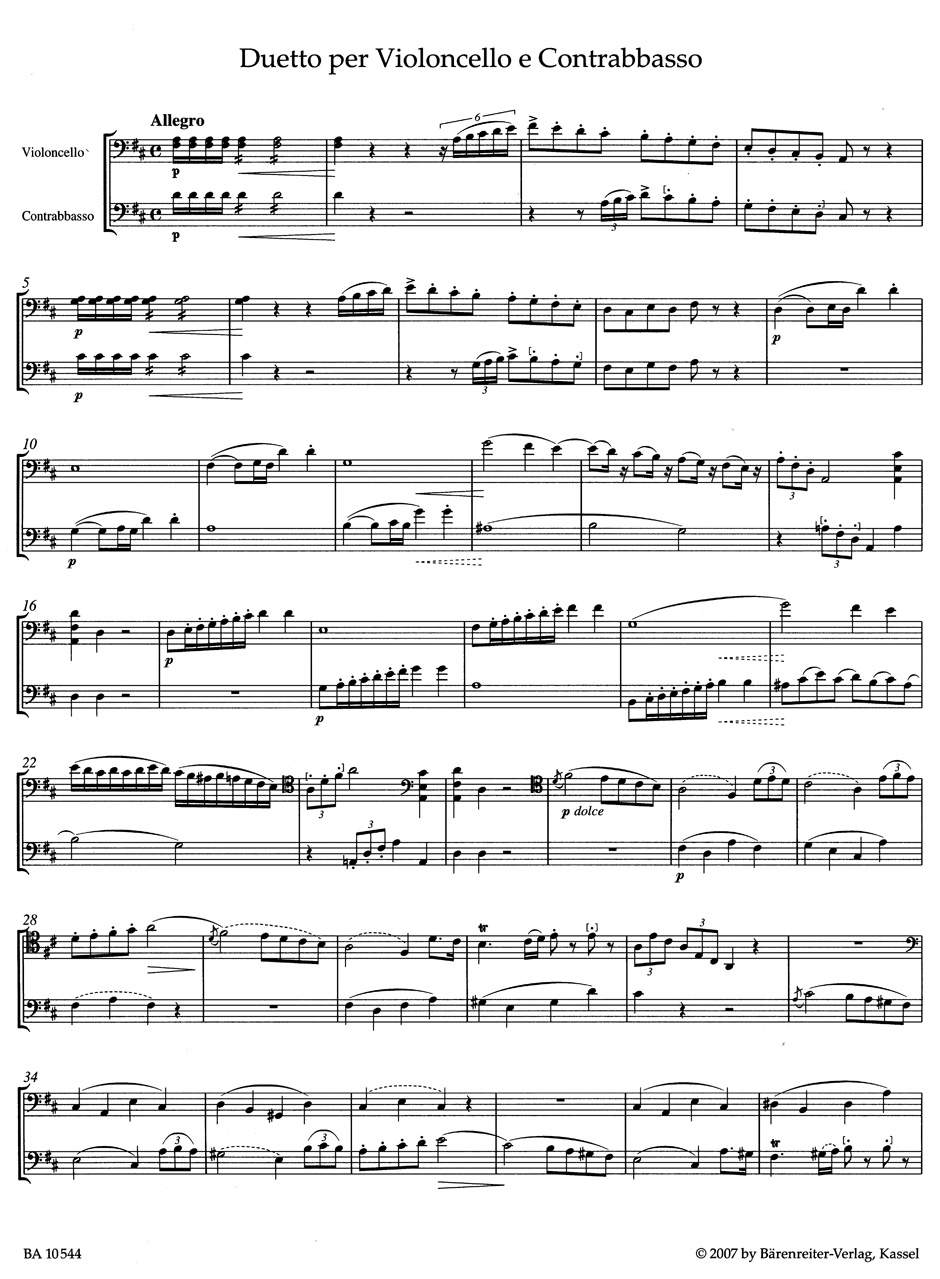 Duetto per Violoncello e Contrabbasso - Image 2