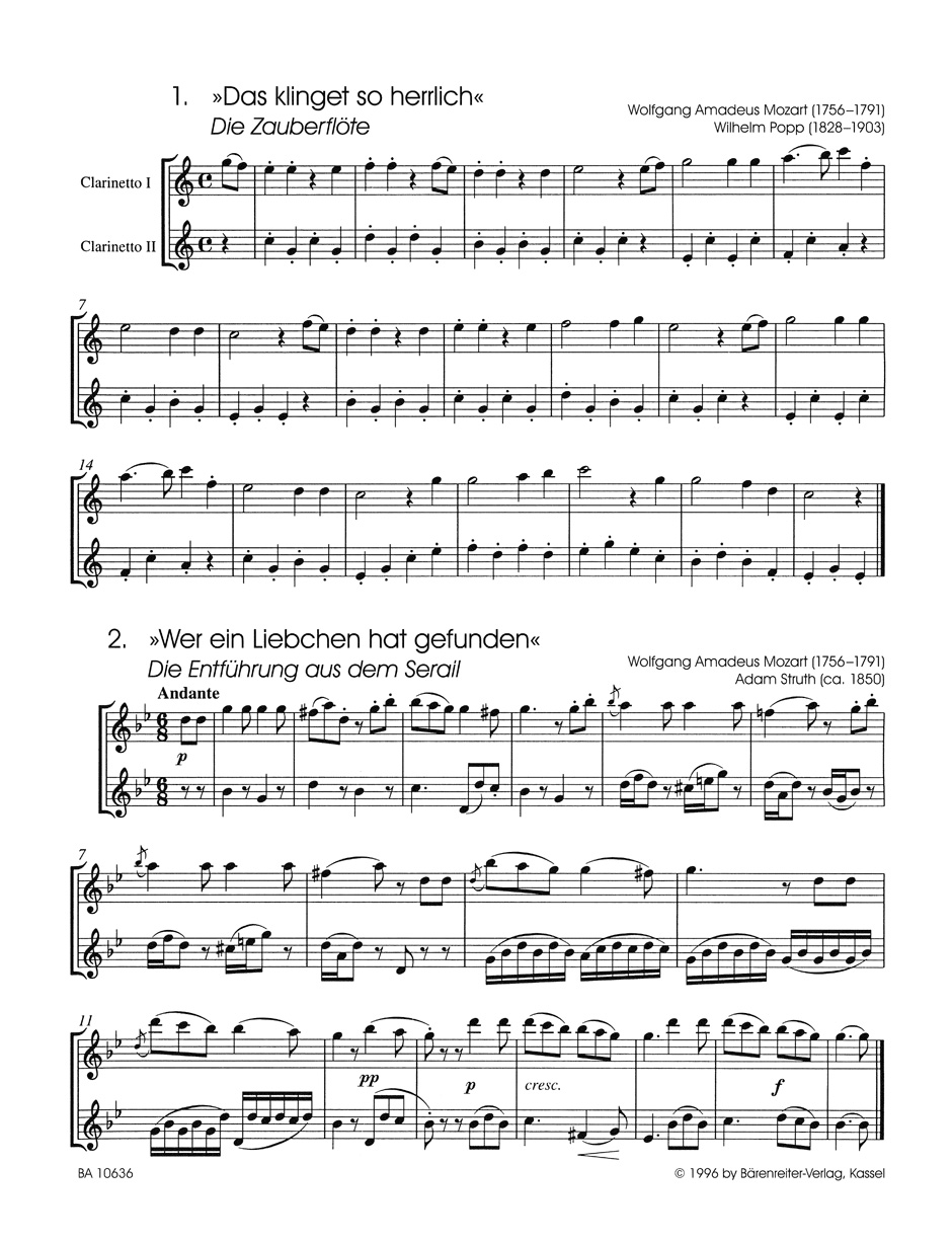 Classic Hits for two Clarinets - Image 2